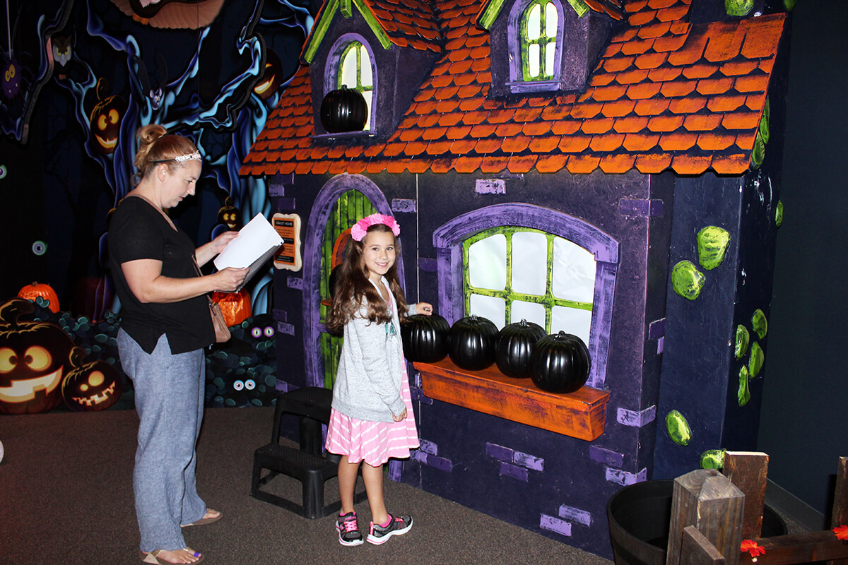 Girl explores the circuit house