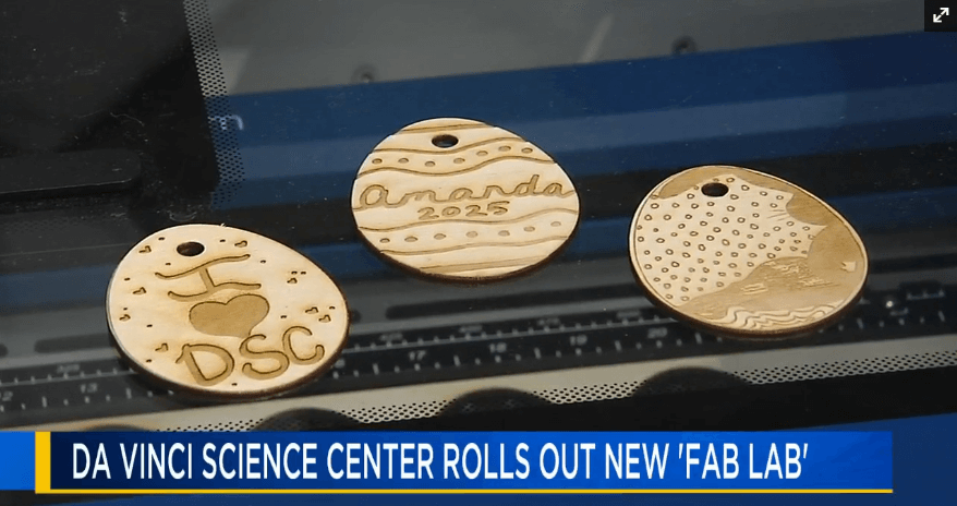 In the News: Discover the 3D printing and laser cutting capabilities of the new Da Vinci Science Center lab